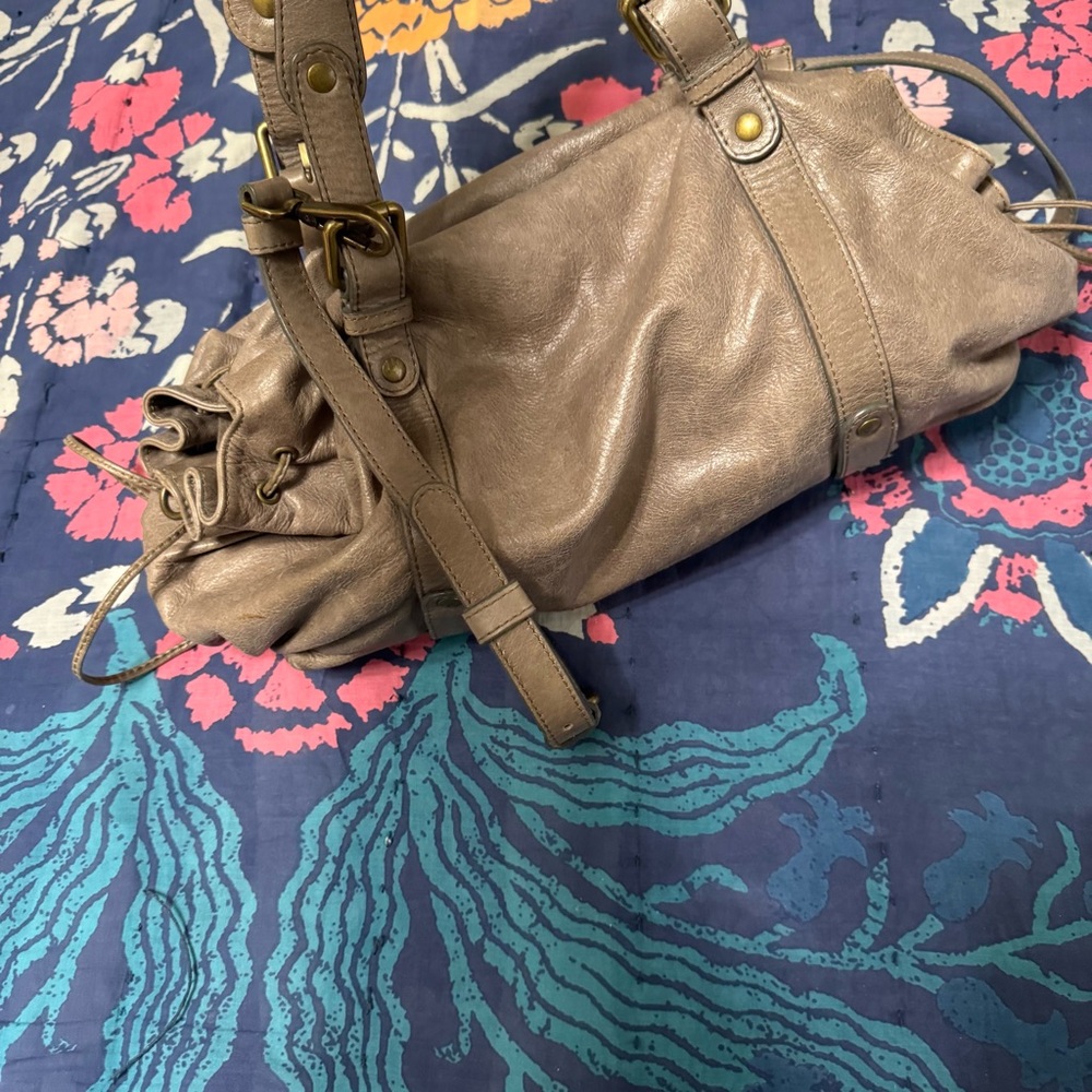 Gerard Darel Brown Leather Crossbody Bag - Picture 3 of 5